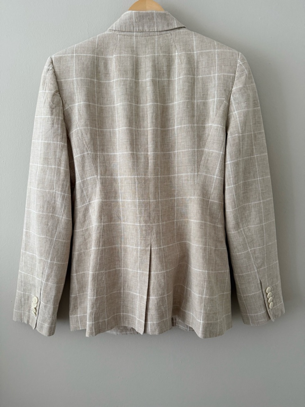 Madewell - The Slim Blazer in Plaid - Sesame Maeve Glen Plaid - Picture 11 of 14